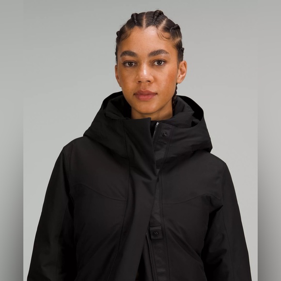 Nwt Lululemon Snow Warrior Long Parka size 0 blue color - Picture 10 of 15